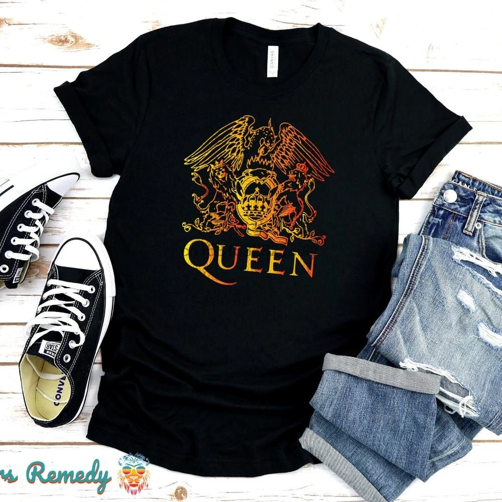Винтажная футболка с логотипом Queen Band|Мужские футболки| |