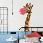 Клейкие самоклеящиеся настенные Стикеры с изображением оленя и воздушного шара, декоративные настенные Стикеры для гостиной, спальни, детского сада, новинка 2021