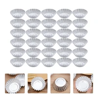 46pcs household egg tarts making molds practical cupcake baking cups baking tool