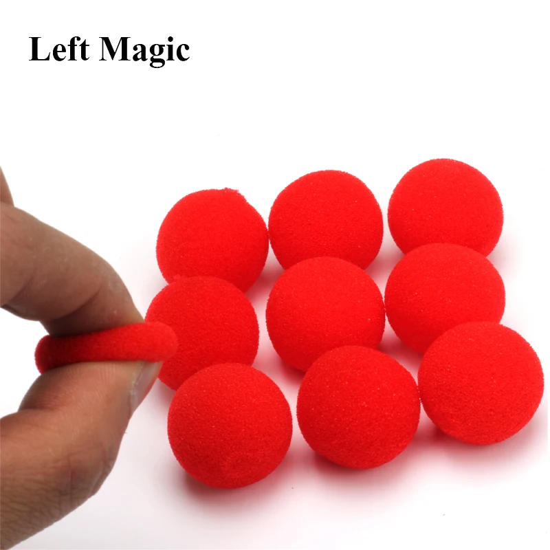 10 шт. 2 5 см губчатый шар для пальцев Волшебные трюки Классическая фокусная