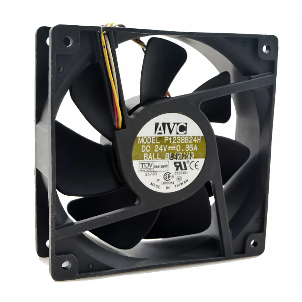 Для AVC 12038 120 мм 12 см P1238B24H DC 24 В А 4 провода pin x 38 чехол для компьютера кулер