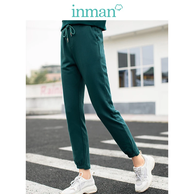 INMAN Новое поступление 2019 высокая талия обтягивающие спортивные студенческие