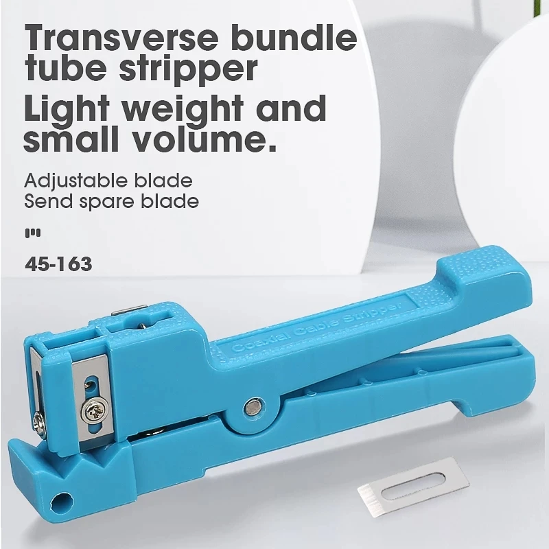 10Pcs Optical Fiber Cable Stripper 45-162 Buffer Tube Stripper FTTH Ideal 45-163 3.2-5.6mm Coaxial Cable Sheath Jacket Cutter