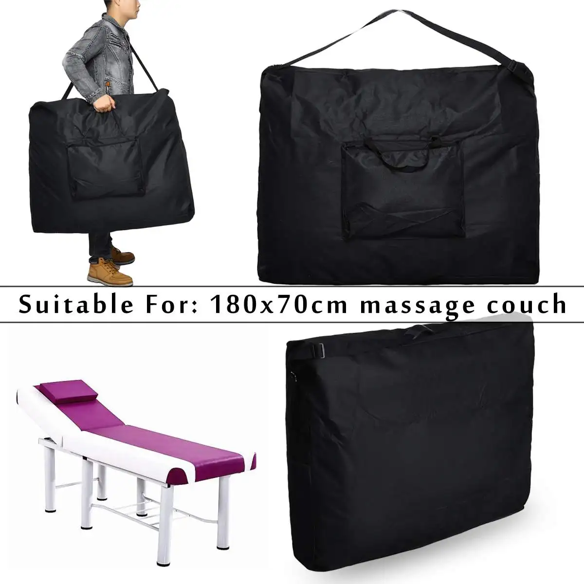 Складная сумка-переноска для массажного стола, 94x73x18 см, прочная водонепроницаемая сумка из ткани «Оксфорд» для кровати красоты 180x7 см от AliExpress WW