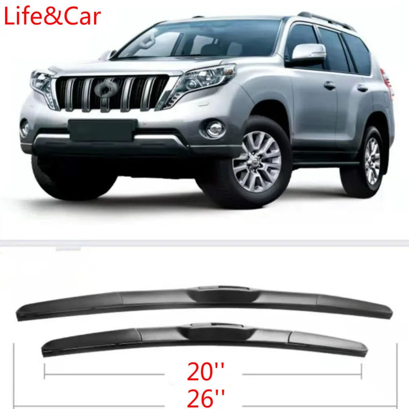 

Front Wiper Blades For Toyota Prado J 150 2009 2010 2011 2012 2013 2014 2015 2016 2017 2018 2019 Windshield 26"+20" Only LHD