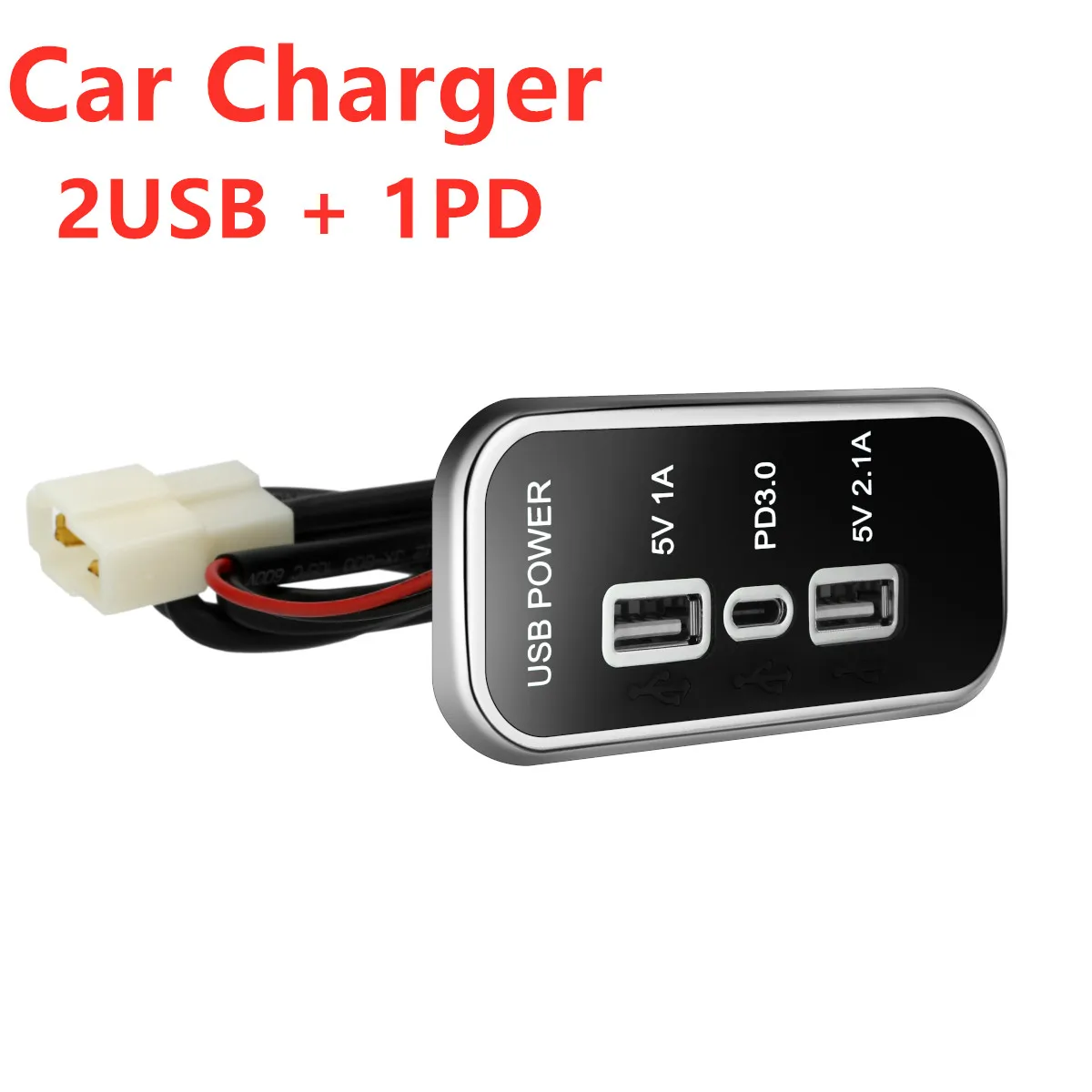1224v 18w pd type c 2 1a 1a usb 3 slots car charger socket for motorcycle auto truck boat rv bus 3 charging ports power adapter free global shipping