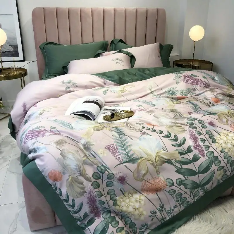 43 сатина постельное белье простыни из тенсела шелковые мягкие комплекты