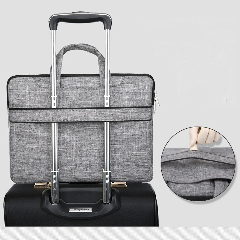 laptop bag shoulder bag notebook sleeve case for macbook air 13 3 14 15 6 inch briefcase for dell hp lenovo asus acer cover bags free global shipping