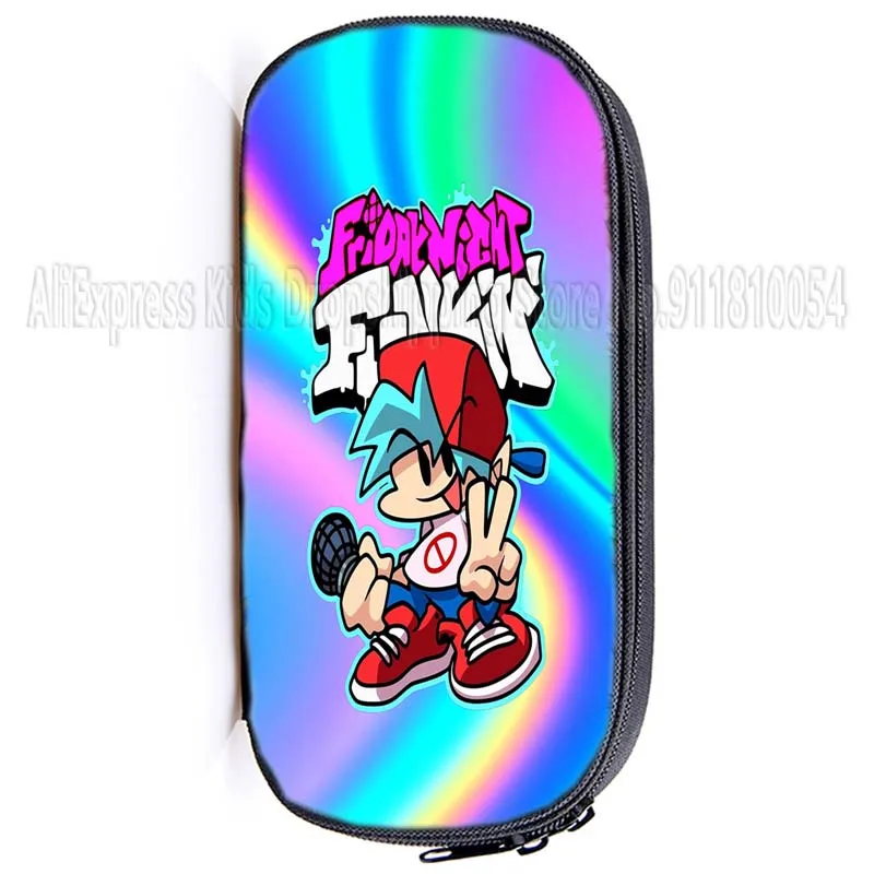 Kids Friday Night Funkin Pencil Box Boys Girls Teens Cartoon Anime Case Children Pen Bags Escolar Student School Supplies |