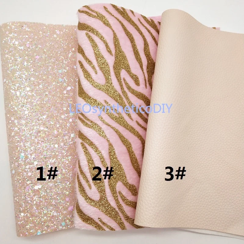 Мини-рулон 30x134 см розовый блестящий материал крупная блестящая кожа рулон с