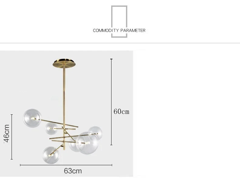 LukLoy Современная веточная люстра большая и маленькая стеклянная штанга подвесной