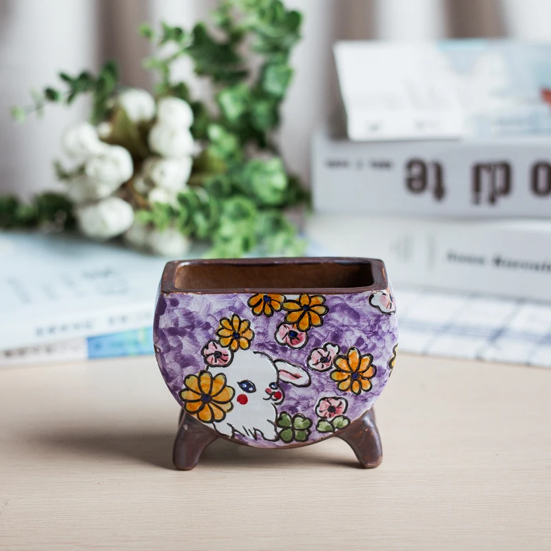 Глазурь мультфильм милый смелый керамика горящая роса дышащая барабанная