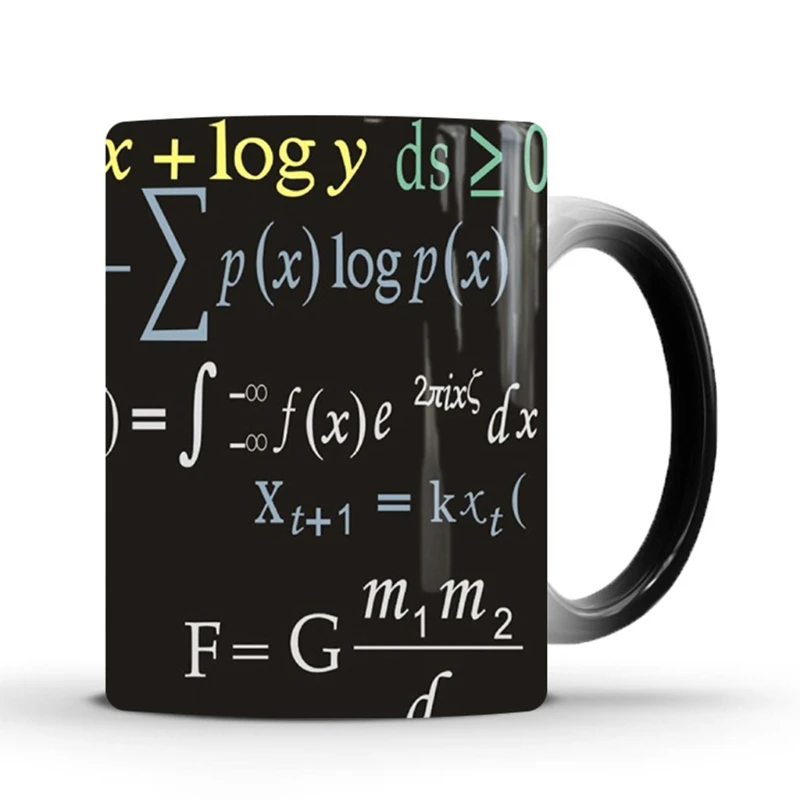 Design Math Mug 350ml Ceramic Coffee Featuring Famous Mathematical Formulas 896A | Дом и сад