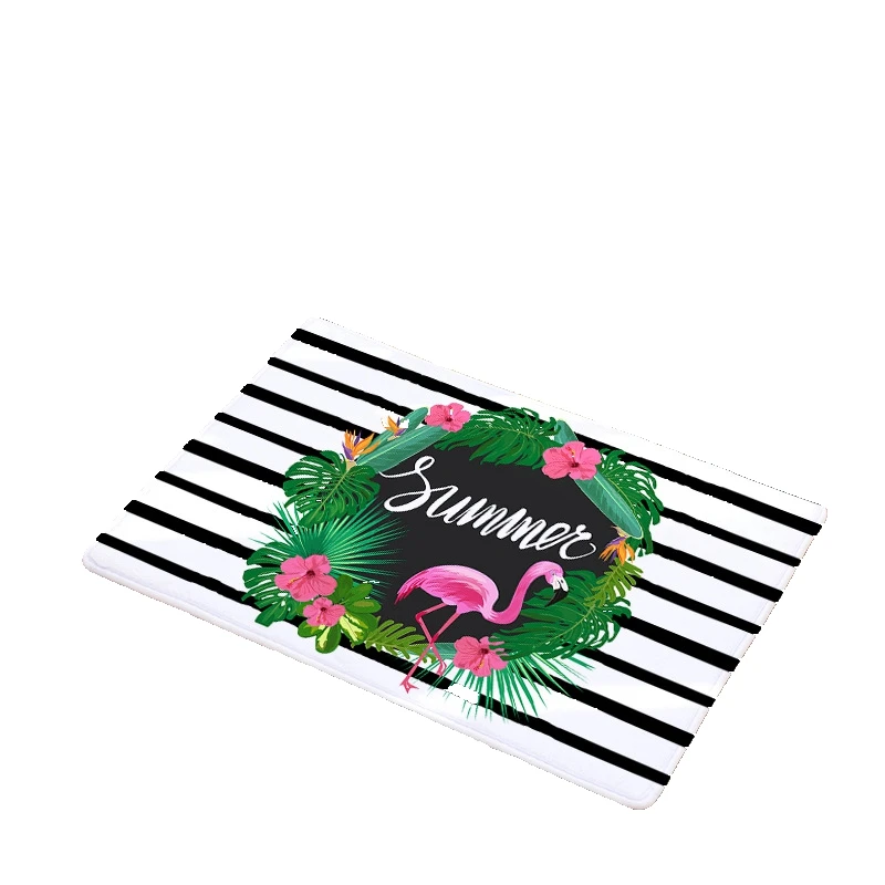 Коврик CAMMITEVER с розовым фламинго для гостиной спальни моющийся коврик