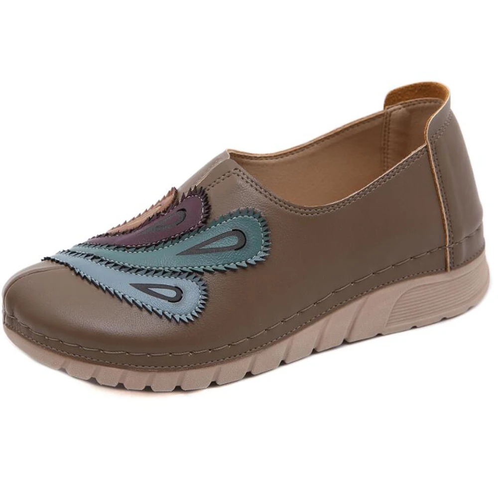 

Retro Women Shoes autumn new Women Flats Shoes Soft Slip On Womens Loafers Comfortable platform Lazy shoes Zapatos Mujer hy932