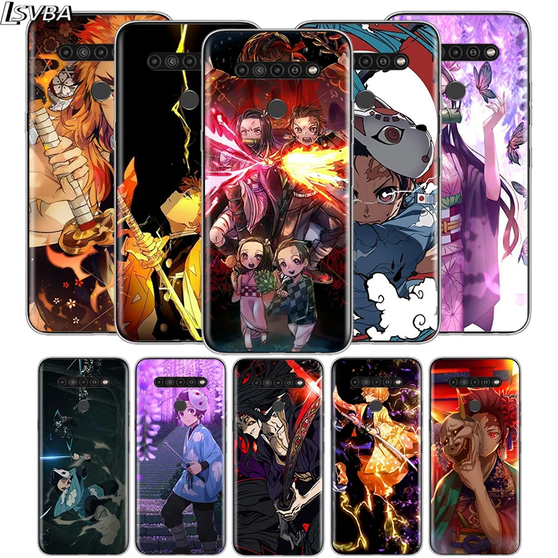 

Demon Slayer Kimetsu No Yaiba For LG V60 V50S V50 G8X G8S G8 G7 ThinQ 5G K61 K51S K41S K30 K20 Q60 Q9 Soft Phone Case