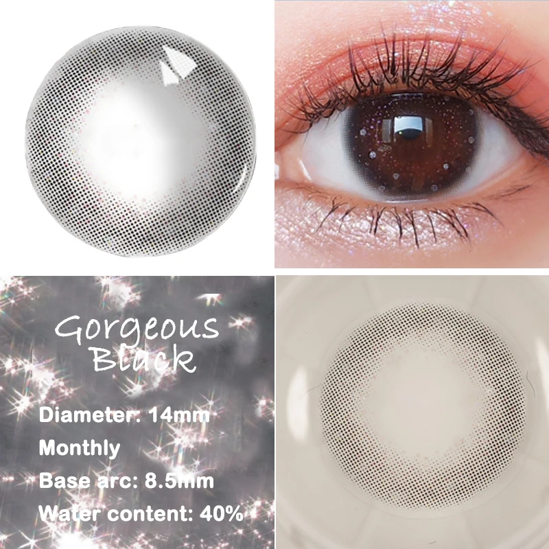 Красивые цветные контактные линзы для зрачков Женские разноцветные вечерние 14 5