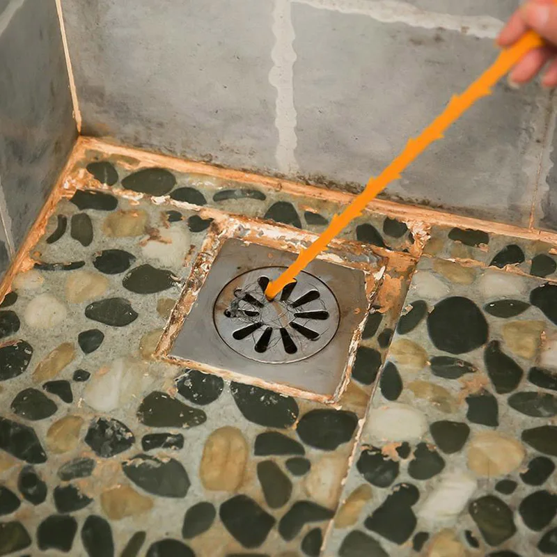 

Bathroom Hair Sewer Cleaning Brush Kitchen Sink Tub Toilet Dredge Pipe Snake Brush Tools Bathroom Kitchen Accessories