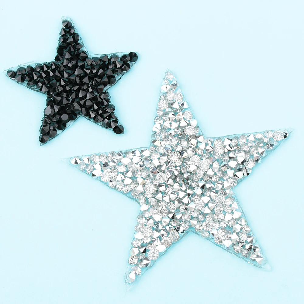 1 шт. разноцветные стразы нашивки в виде звезд стикеры пентаграммы термонаклейки