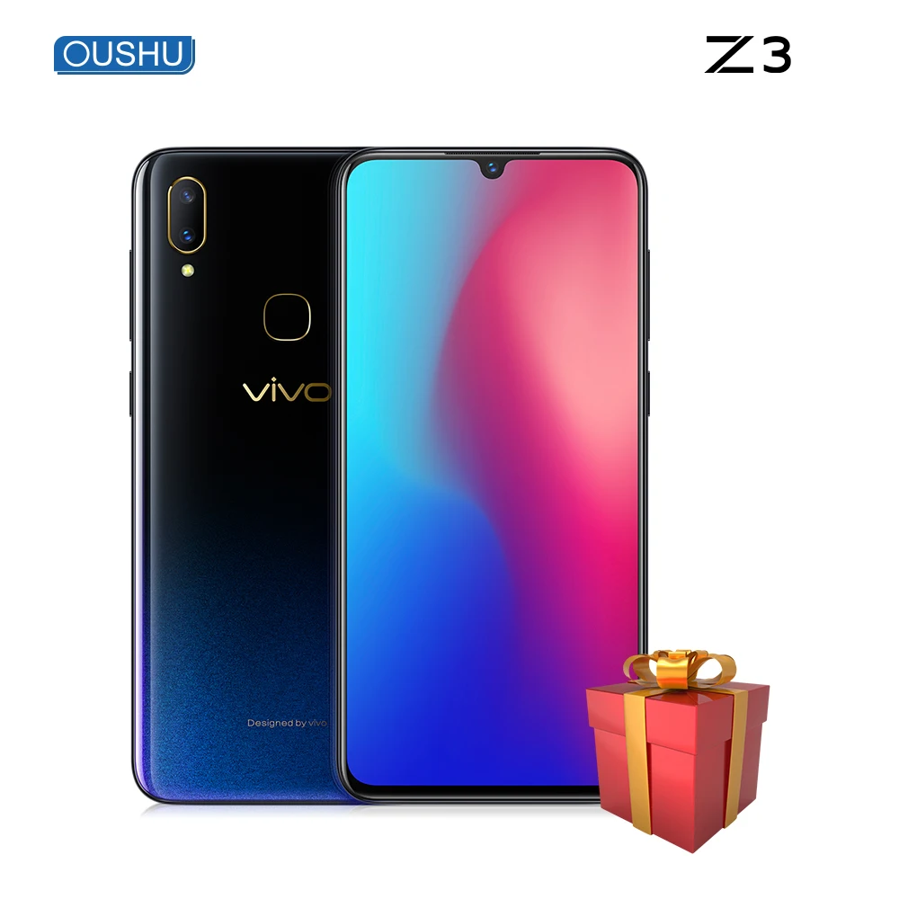 Vivo Z3 экран с каплями воды 4 ГБ/6 ГБ + 64 Гб/128 Snapdragon670/710 двойная камера LTE Android 8 1 6 3 &quotFHD