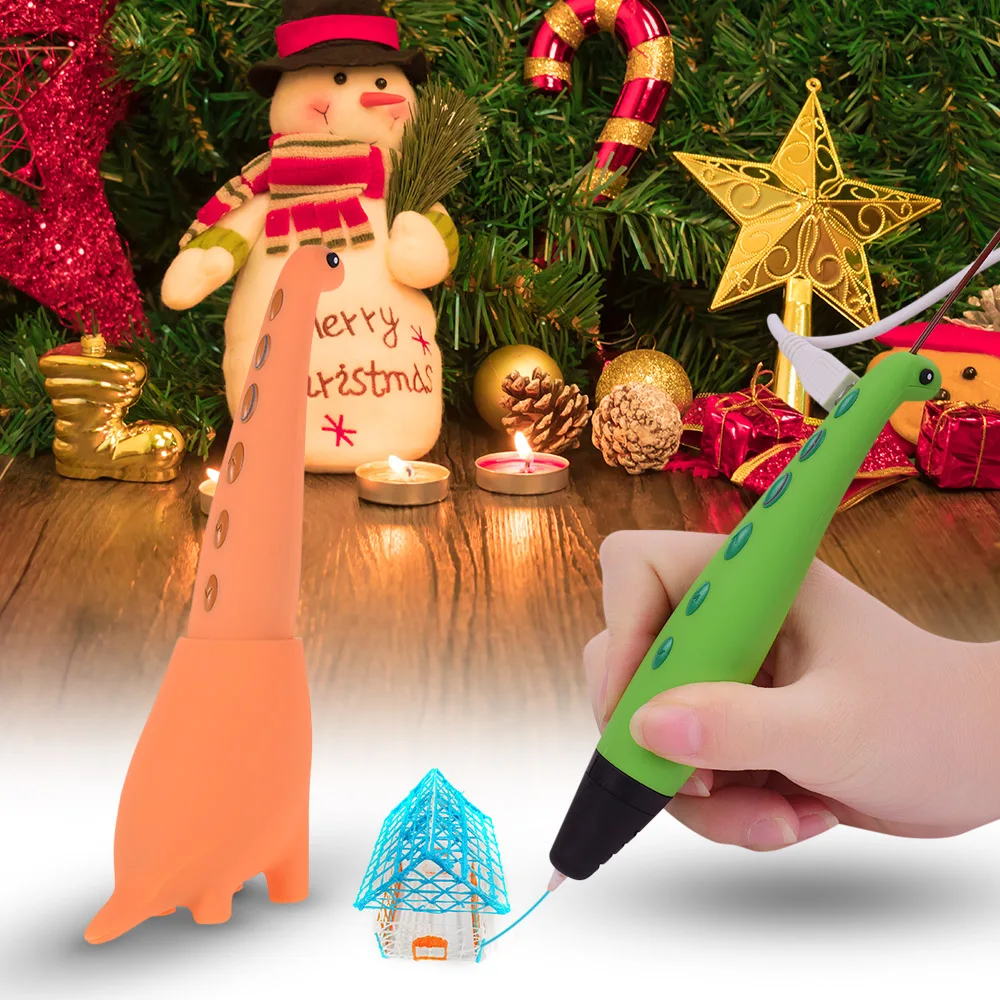 3D Ручка Очаровательная в форме динозавра интеллектуальная для принтера 2