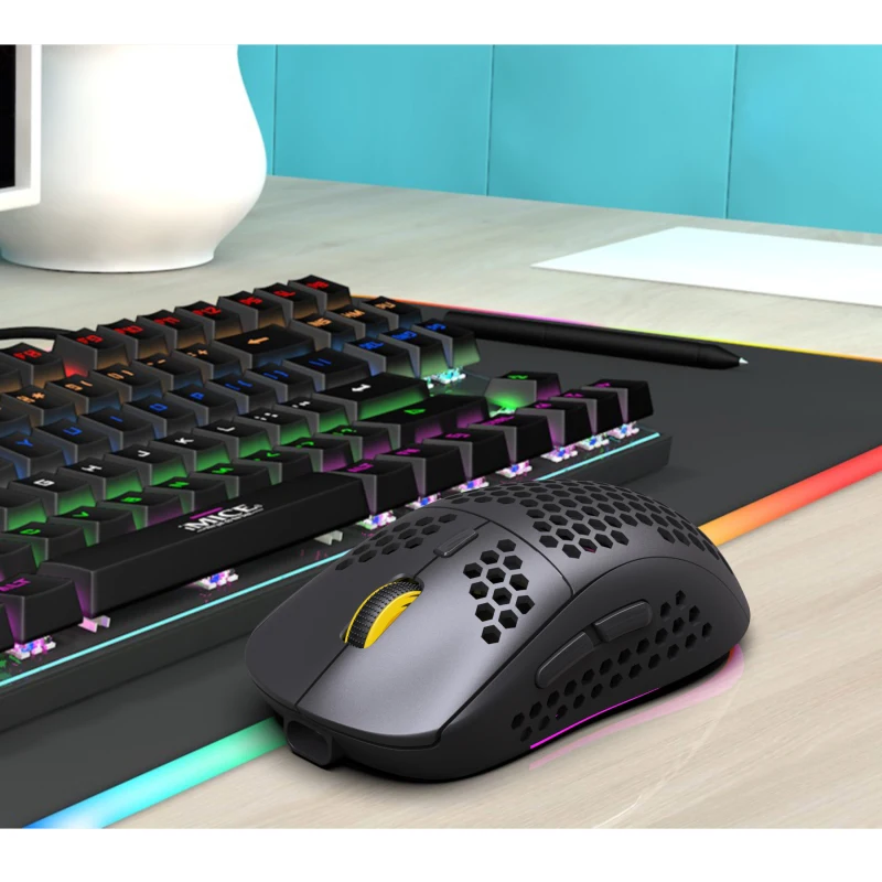 мышь rgb световой беспроводной