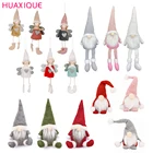 Рождественская кукла, плюшевые подвесные ножки, ангел, маленькие подвесные Рождественские каникулы для дома, Безликие взрослые куклы