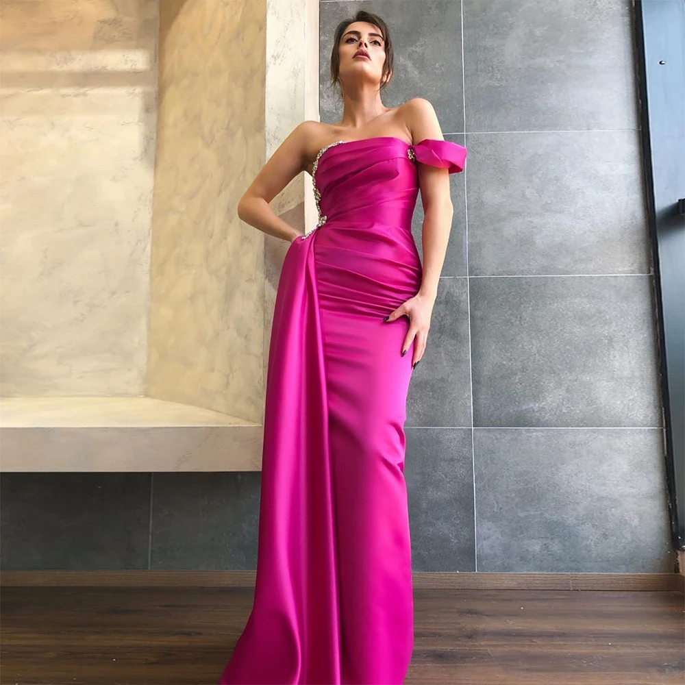 Bbonlinedress вечерние платья русалки 2020 Длинные без бретелек с кристаллами и бисером