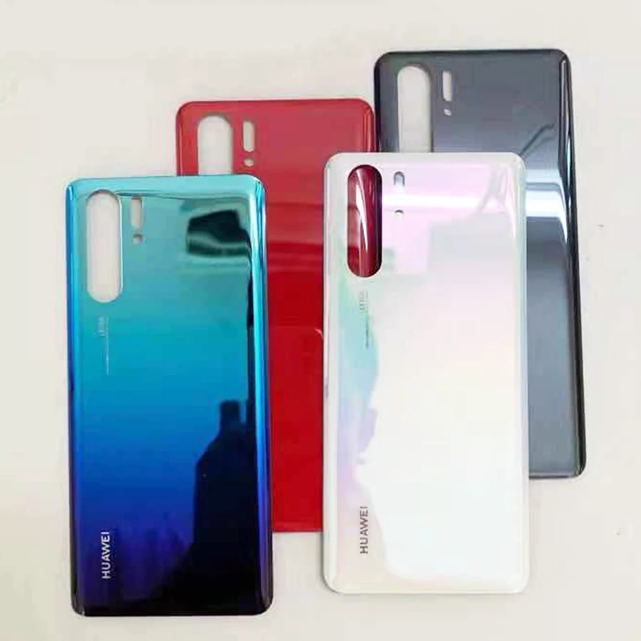 Стекло для huawei P30 pro задняя крышка батарейного отсека задняя стеклянная Корпус чехол запасная часть двери+ клейкая наклейка