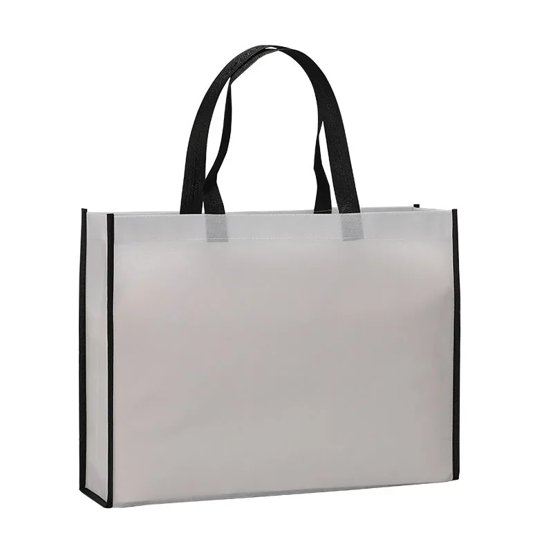 

10pcs custom logo blank reusable non-woven bag shopping handbag