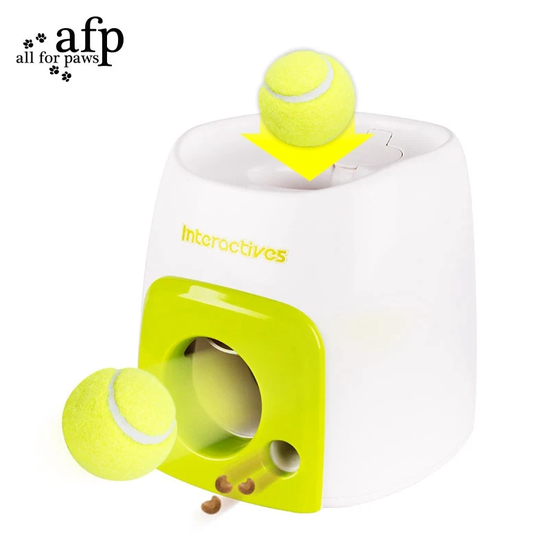 

Interactive Cat Food Dispenser Pet Tennis Ball Dog Things For Dogs Reward Machine Slow Toys Among Feeder Toy Interactive
