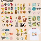 ZOTOONE милые нашивки с животными стикер 