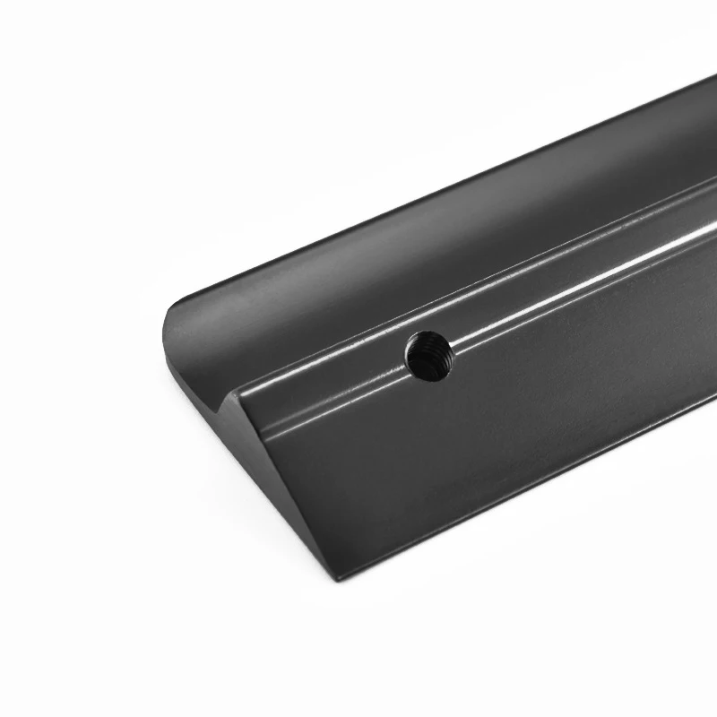 Черные золотые скрытые ручки шкафа из алюминиевого сплава для кухонного