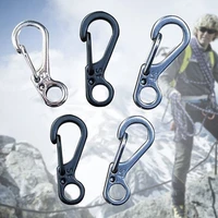 spring buckle keychain spring clasps climbing carabiners camping bottle hooks paracord tactical survival gears bhd2
