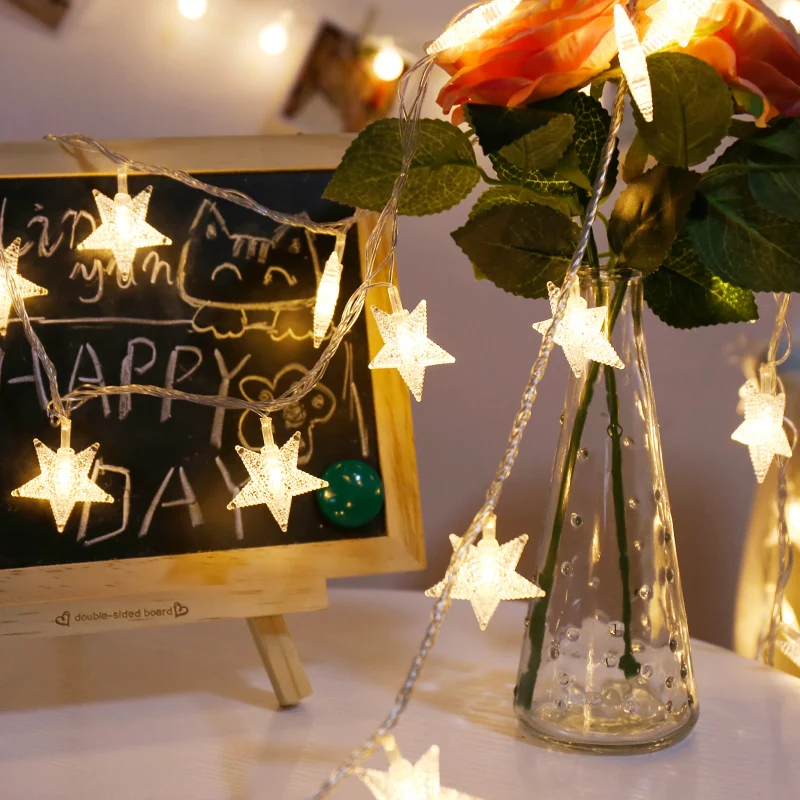 

AC 100M LED Star String Lights Fairy Christmas lamp Garland For Wedding Home Window Party Decor