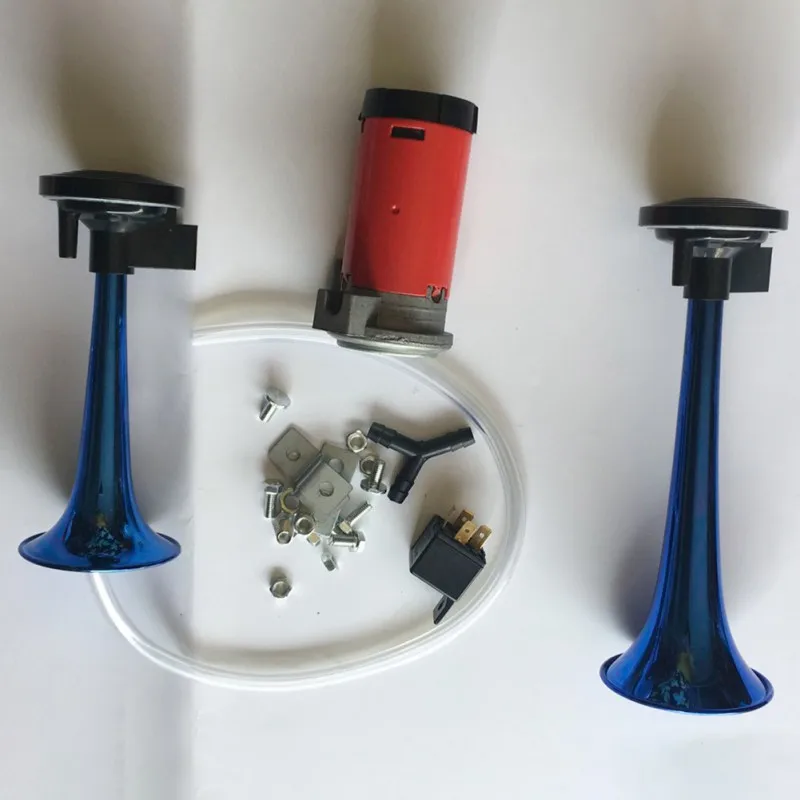 

HOT SALE 12V 150Db Air Horn Kit, Trumpet Train Air Horn with Compressor for Car Vehicle Truck Train Boat Black