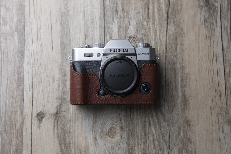 AYdgcam чехол для камеры из натуральной кожи ручной работы для Fuji Fujifilm XT10 XT20 XT30 Ретро винтажный нижний чехол