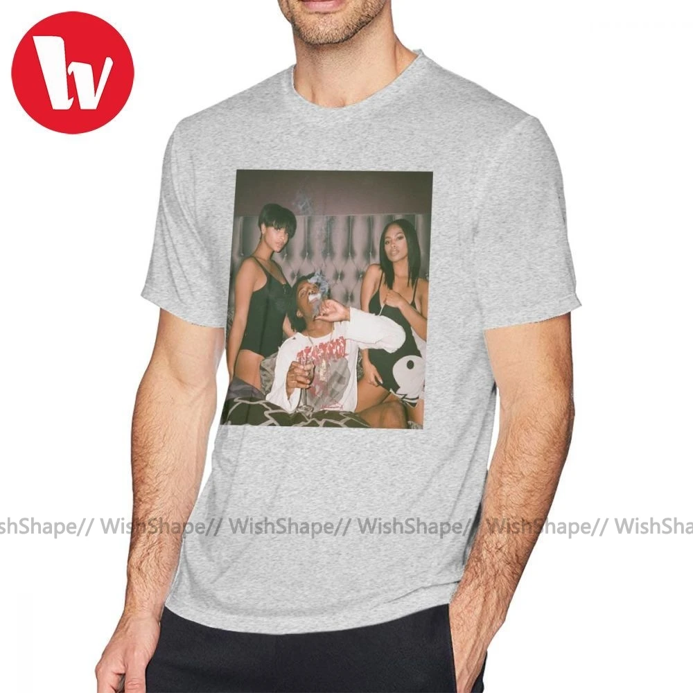 Трэвиса футболка плейбои карти с большим принтом короткими рукавами 100% хлопок