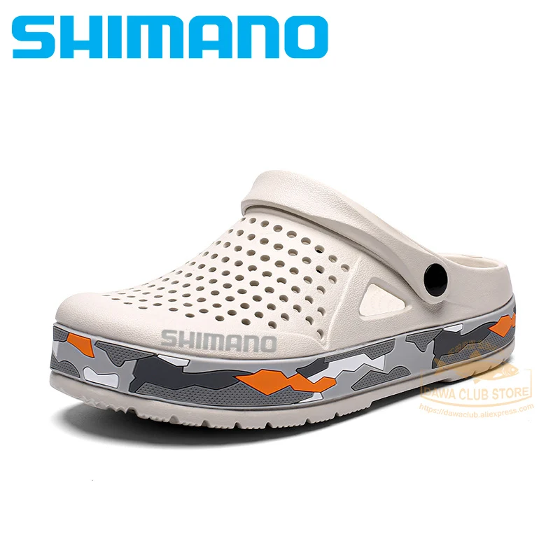 Мужские камуфляжные сандалии для рыбалки SHIMANO дышащие Нескользящие мягкие пляжа