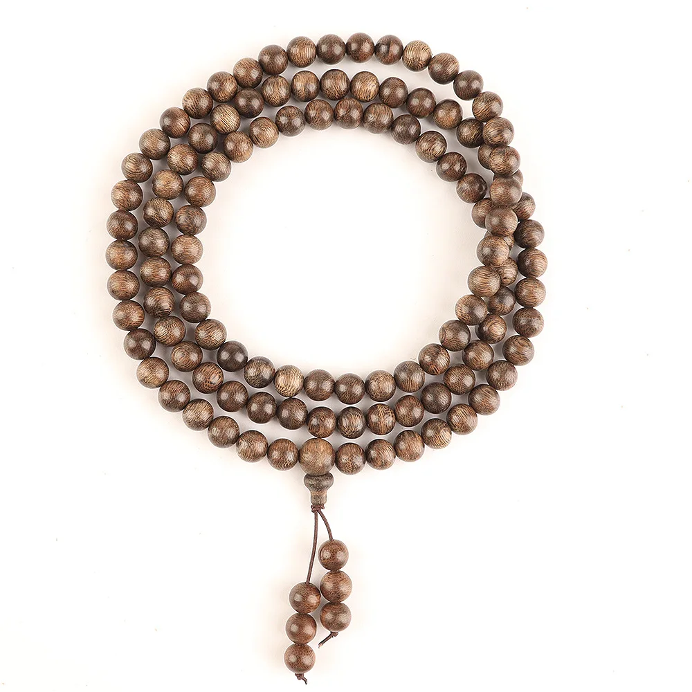 Kalimantan Shen xiang wood hand string108alosewood Buddha beads play men and women string chain tangbed accessories pendant | Украшения и
