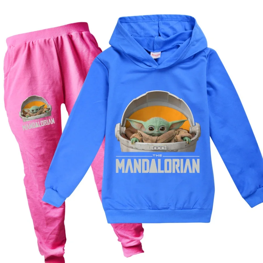 Детский Забавный комплект с капюшоном для мальчиков и девочек рисунком из