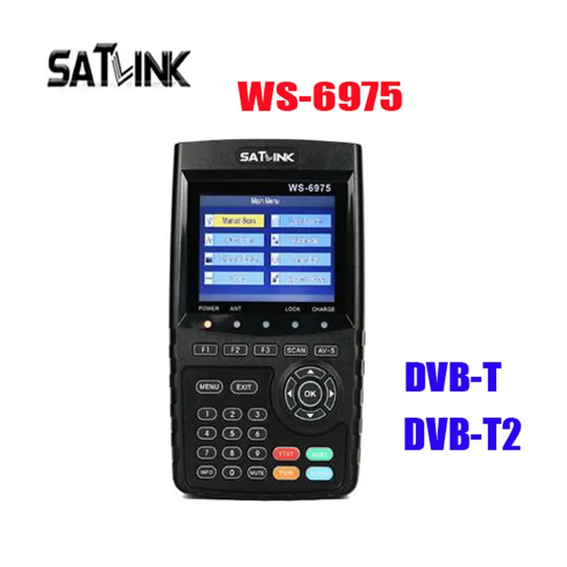 Satlink WS 6975 DVB T T2 Finder MPEG 2 4 H.265 3 5 дюймов высокой четкости TFT ЖК экран лучше satlink ws 6905 6933