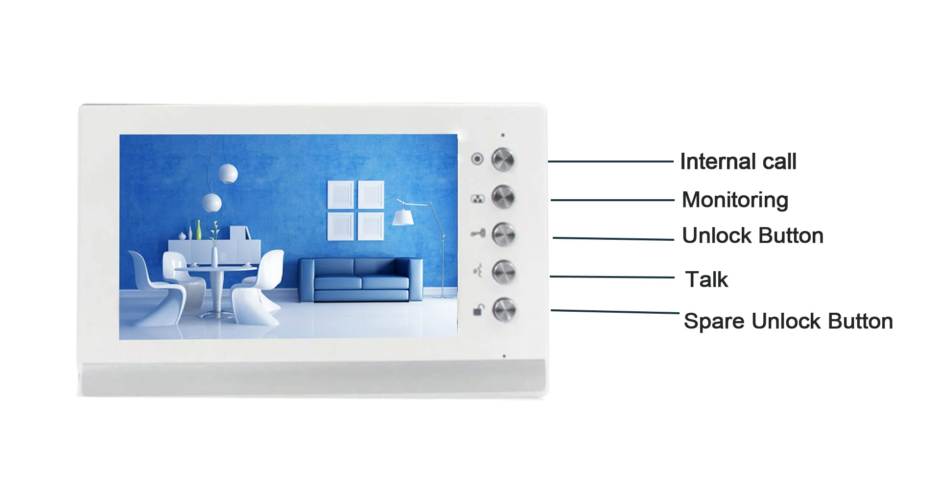 7 inch video door phone doorbell intercom system with camera 1000tvl unlock talk waterproof free global shipping