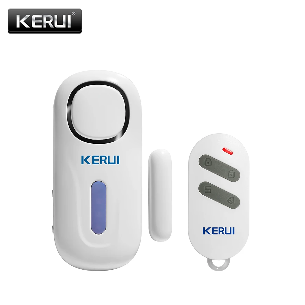 

KERUI домашняя охранная сигнализация датчик двери 433 МГц Беспроводной магнитный детектор открытия двери и окна с пультом дистанционного упра...