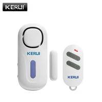 kerui home security alarm door sensor 433mhz wireless magnetic door window detector with remote cotroller loud alarm siren