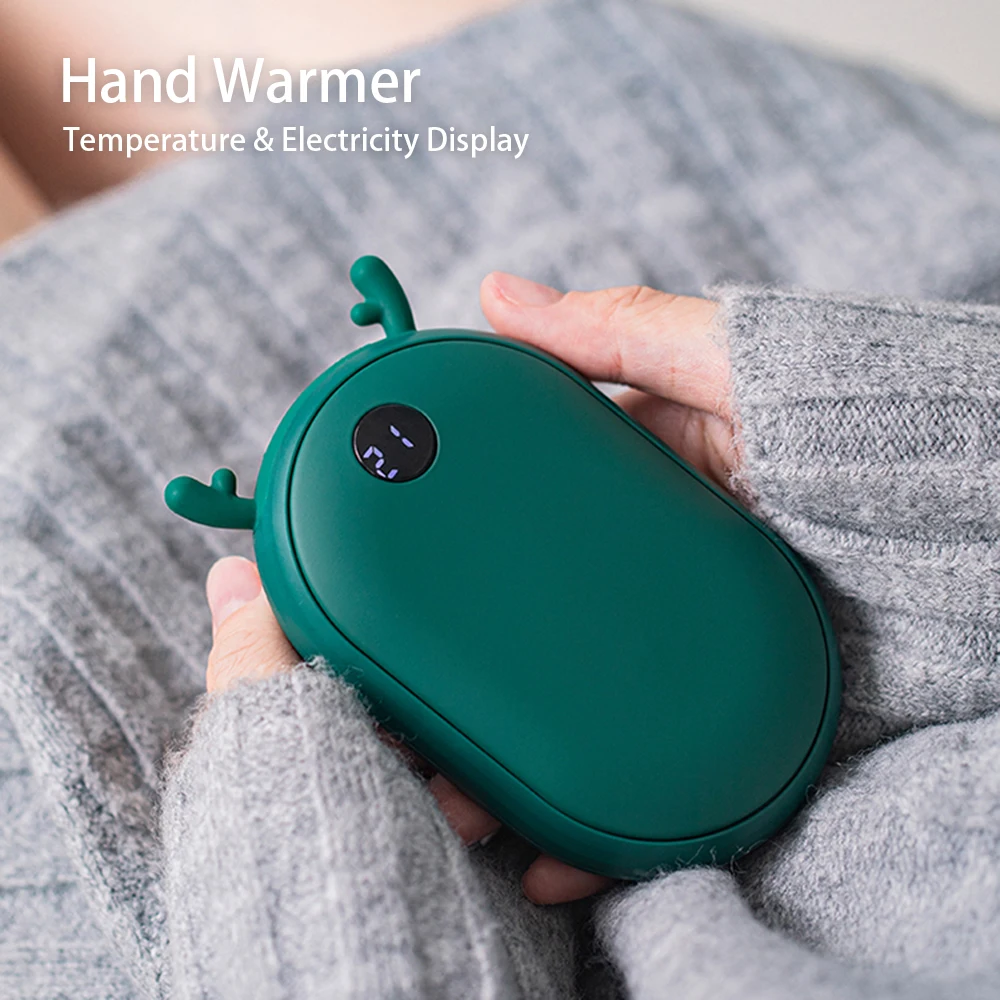 

Electric Hand Warmer Double-Side Heating Fast Charging Mini Portable Stove Hand Warmers Pocket Handwarmer Winter Heater