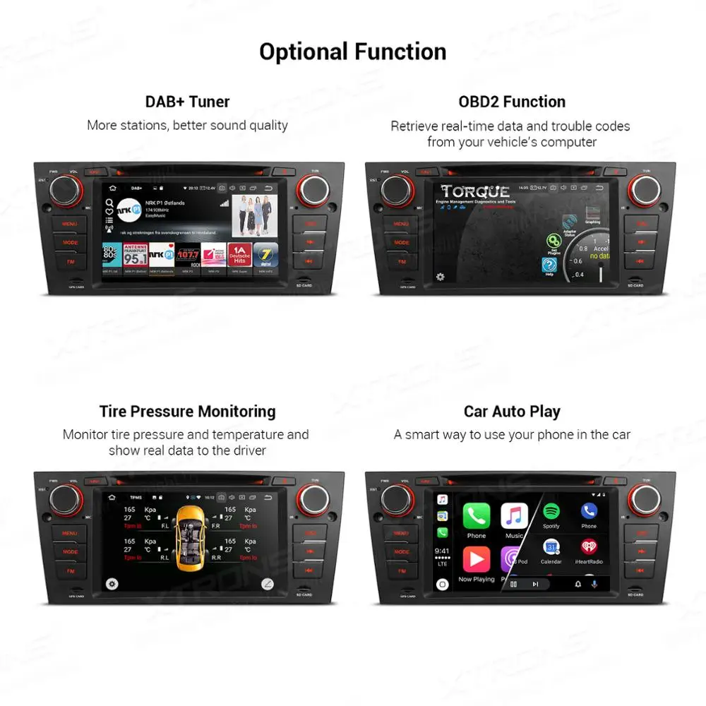 Автомобильный мультимедийный DVD-плеер XTRONS на Android 9 0 с 7 &quotэкраном GPS Wi-Fi TPMS OBD для BMW
