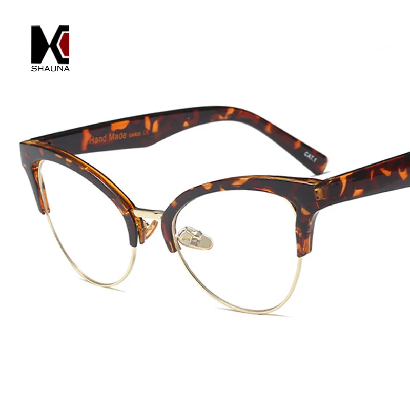 Женские Полуободковые очки SHAUNA оправа кошачий глаз | Аксессуары для одежды