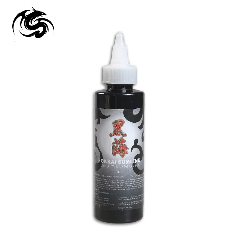 

Original Import Tattoo Ink Black Color 4oz & 16oz Bottled Pigment Tattoo Supplies