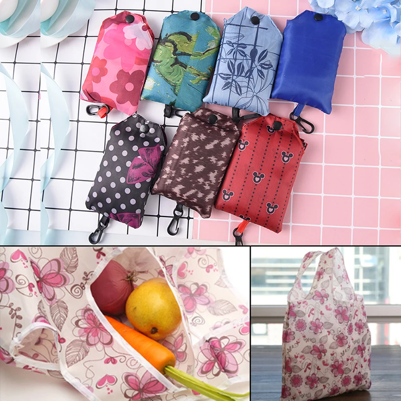 

Women Foldable Handy Shopping Bag Reusable Tote Pouch Recycle Handbags